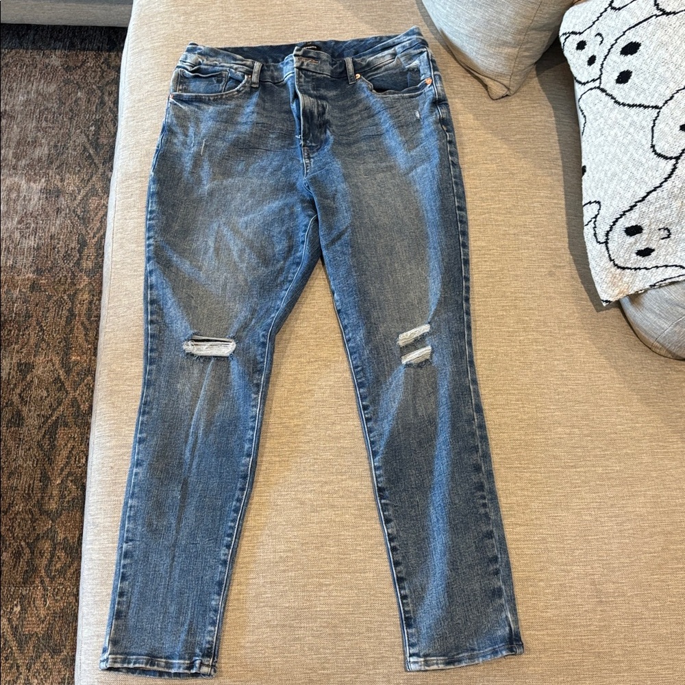 Express Flex high rise Skinny Blue Jeans